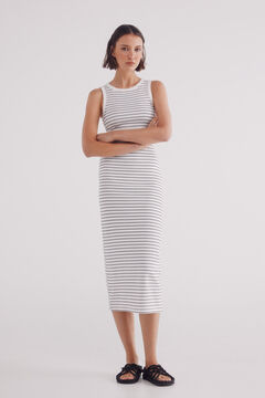Springfield Vestido tubo rayas marineras estampado