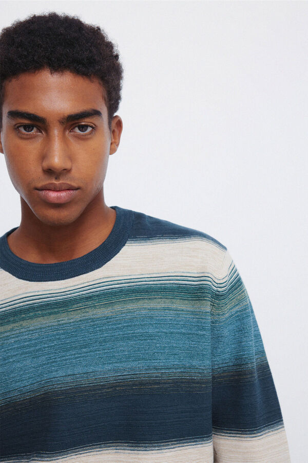 Springfield Su&eacute;ter multiraya estructura azul