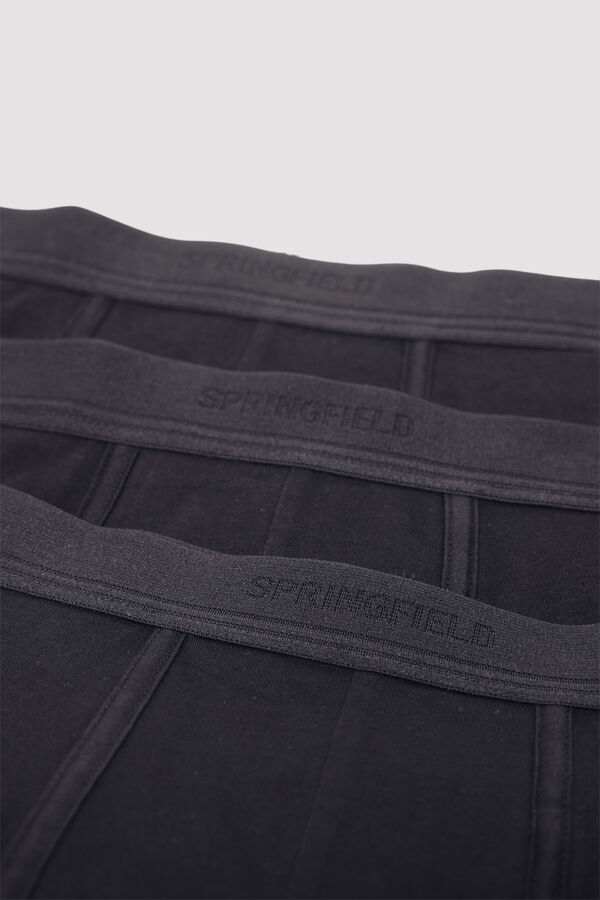 Springfield Pack 3 bóxers básicos negro