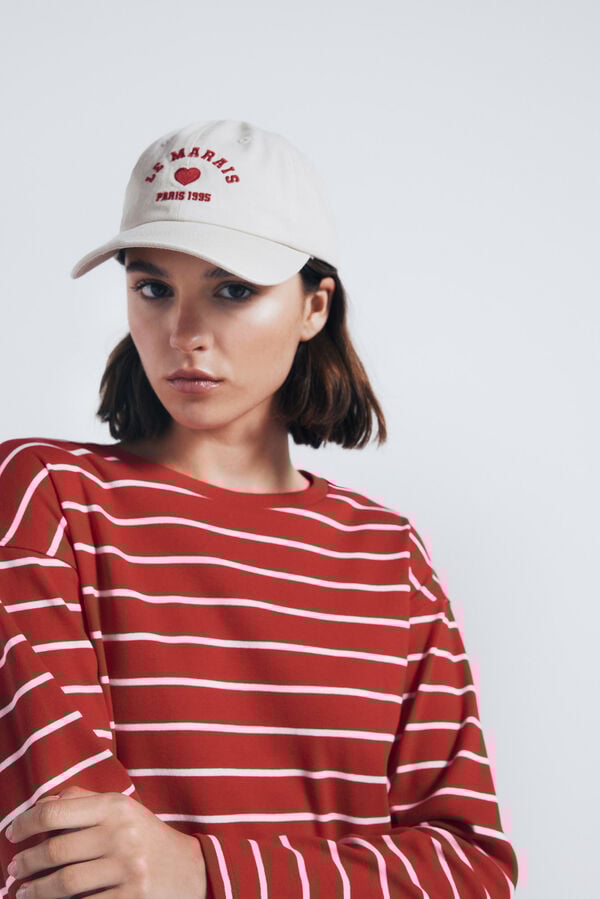 Springfield Playera rayas marineras rojo