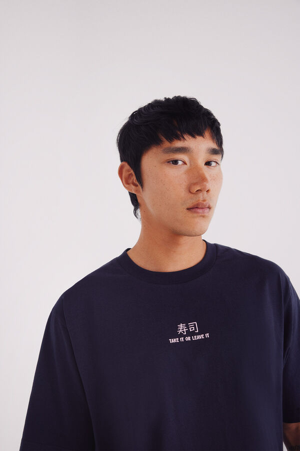 Springfield Camiseta take it or leave it azul