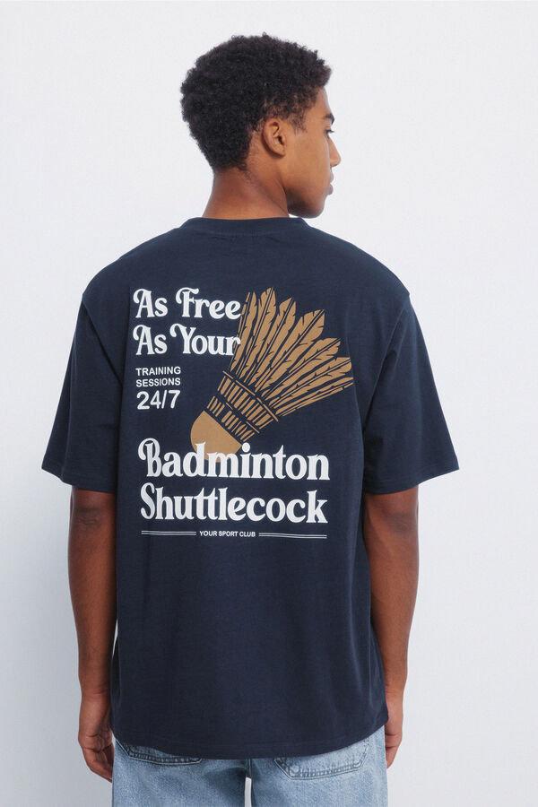 Springfield Playera de Batminton azul