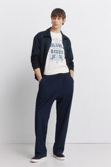 Springfield Pantal&oacute;n jogger recto azulado