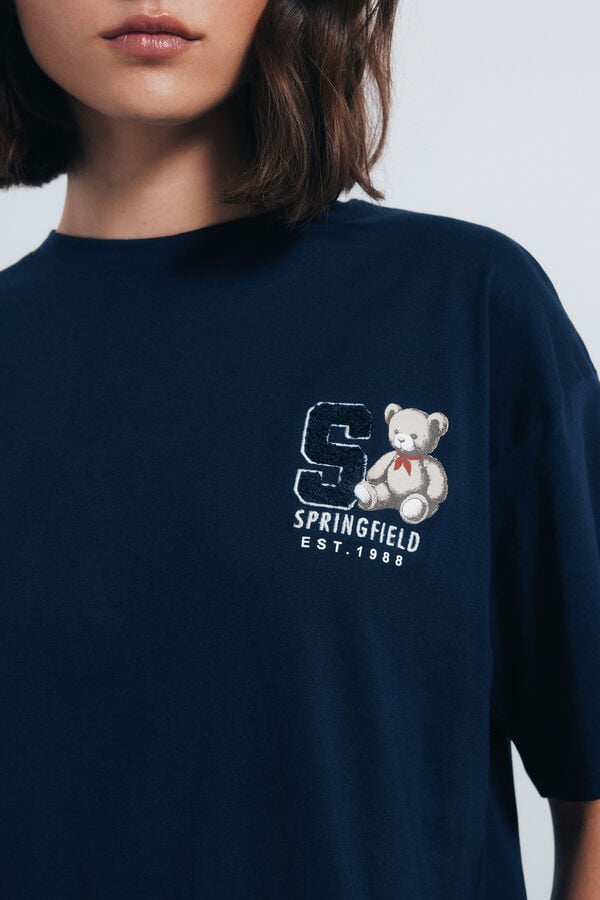 Springfield Playera gráfica marino