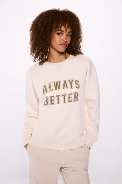 Springfield Sudadera "Slow sundays" beige