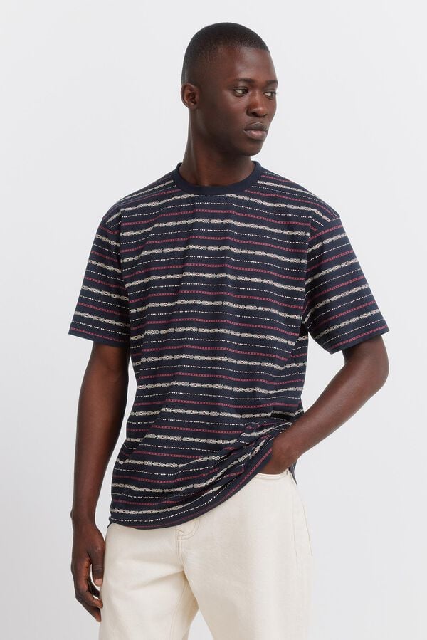 Springfield Playera b&aacute;sica Aop azul