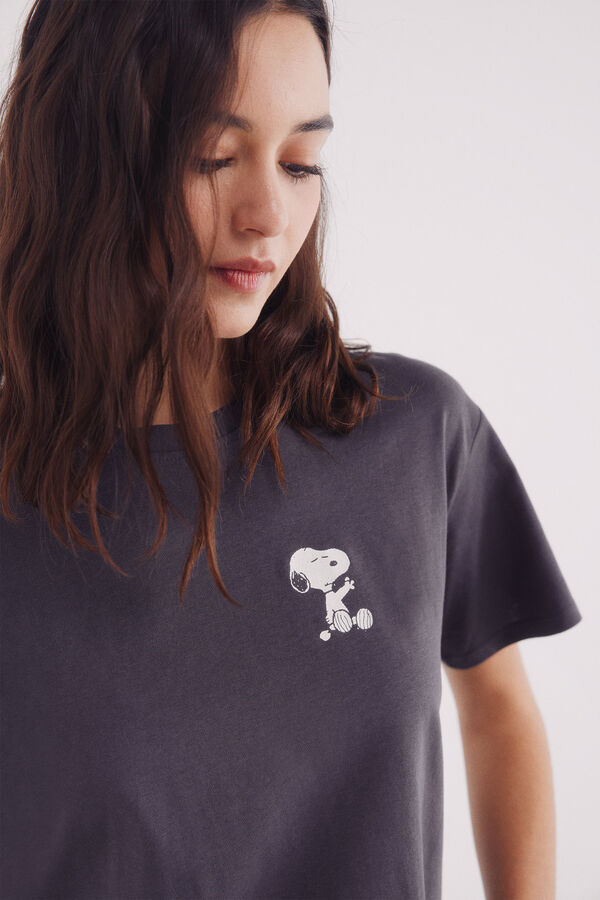 Springfield Playera "Snoopy´s sarcasm club" gris
