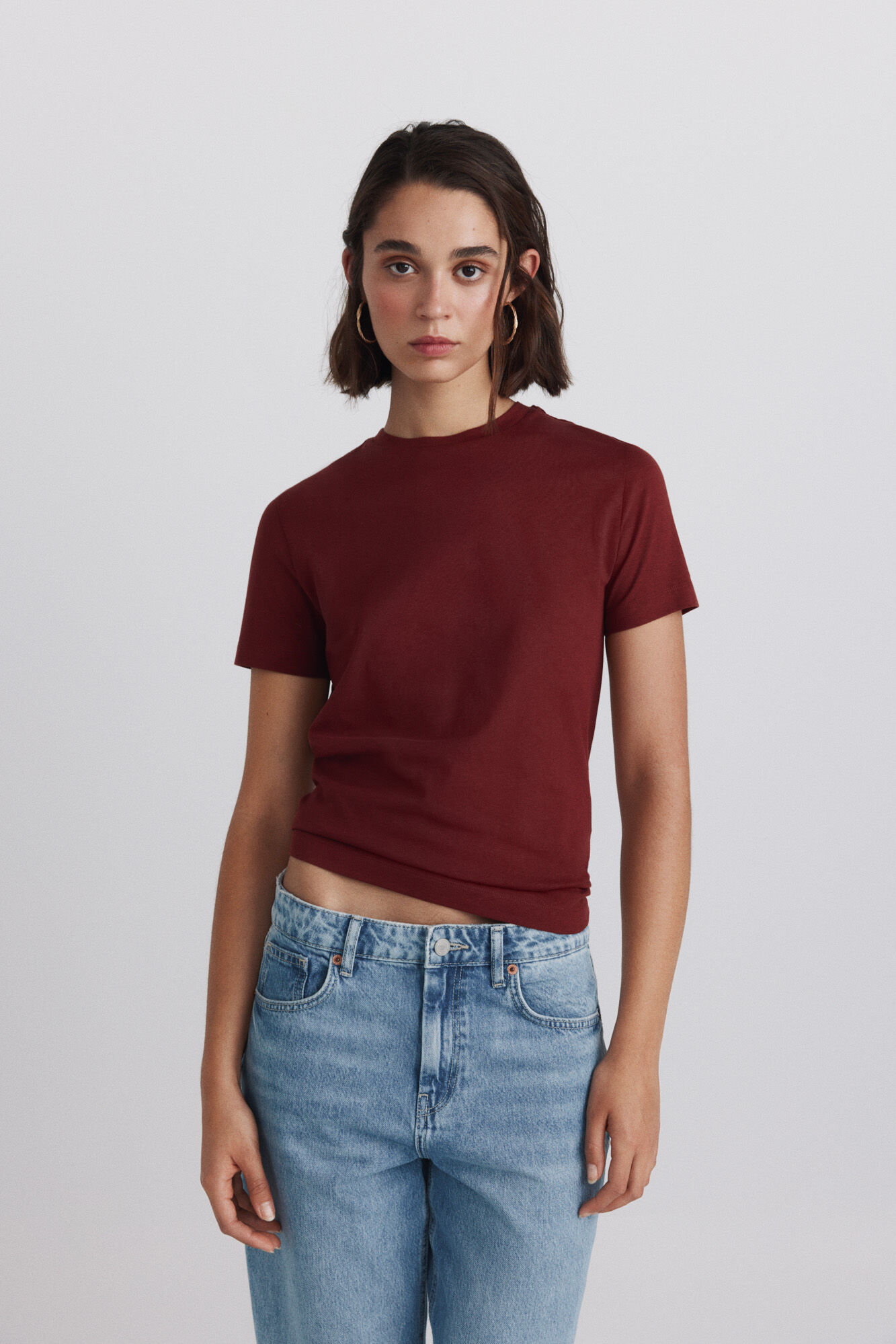 Springfield Playera b&aacute;sica de algod&oacute;n lisa