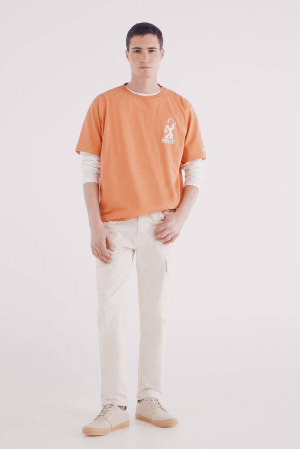 Springfield Playera Popeye naranja