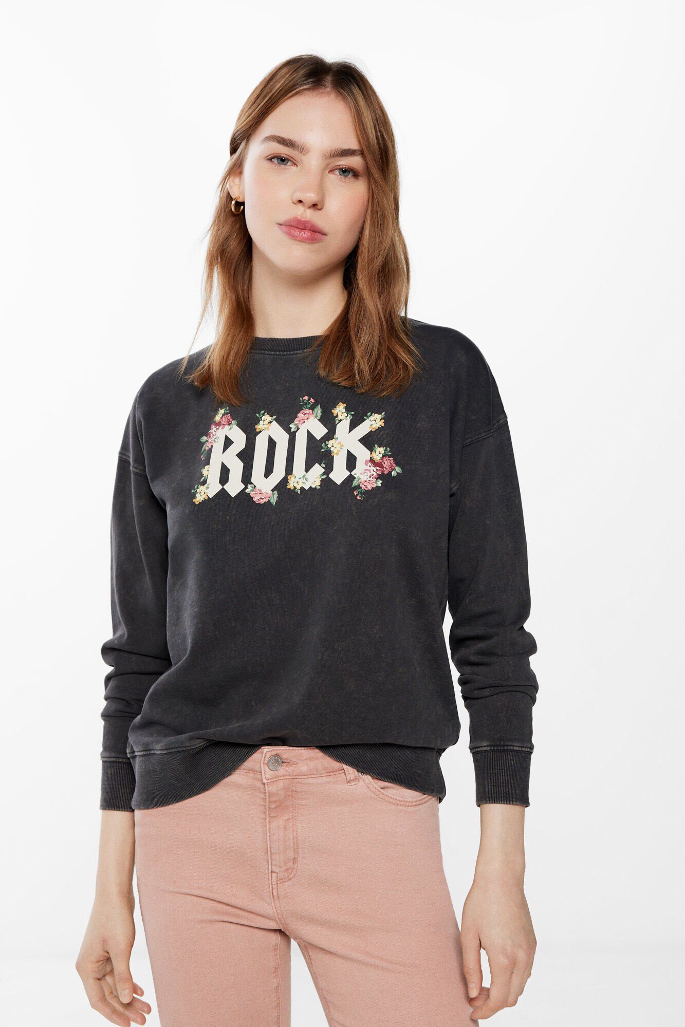Sudadera Rock Flores Sudaderas para mujer WomenSecret MX