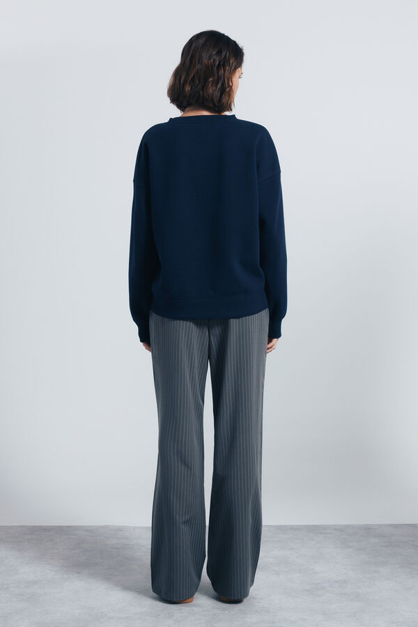 Springfield Pantalón jogger ancho gris