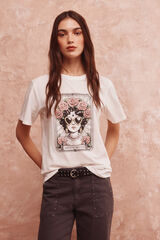 Springfield Playera "Brillando más allá" estampado