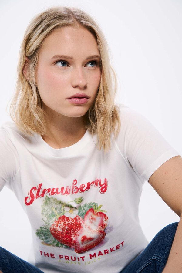 Springfield Playera gráfica frutas natural