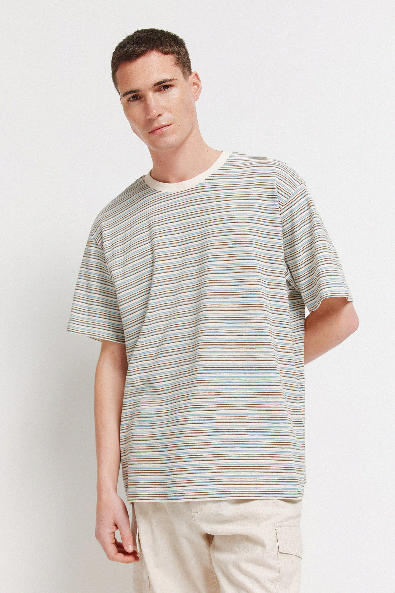 Springfield Playera con textura de rayas