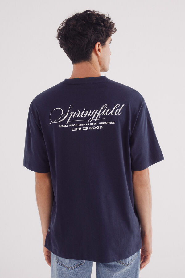 Springfield Playera Springfield life is good azul