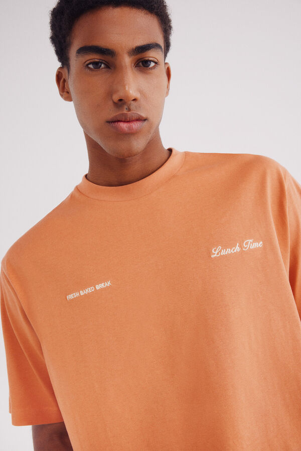 Springfield Playera sandwich break naranja