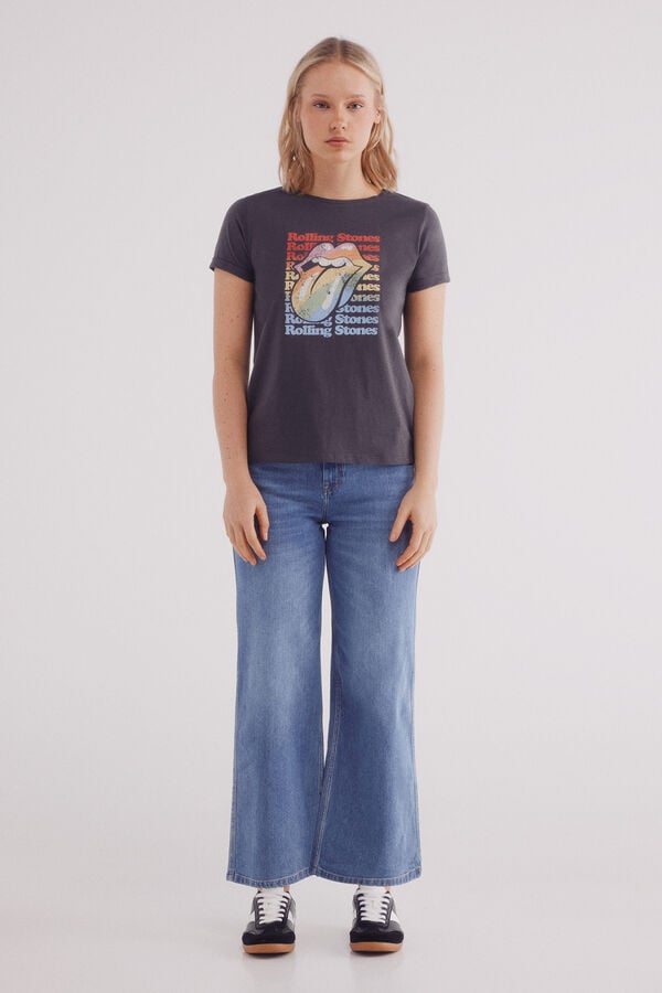 Springfield Playera "The Rolling Stones" gris