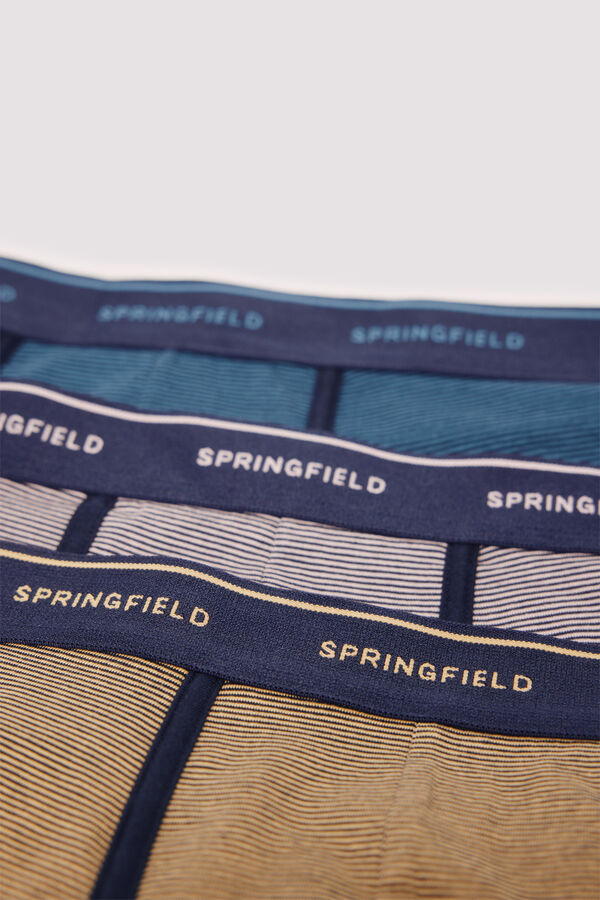 Springfield Pack 3 bóxeres microraya rosa