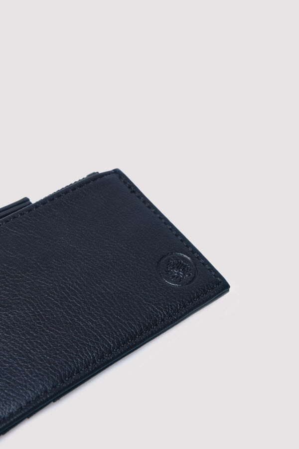 Springfield Monedero efecto piel negro café
