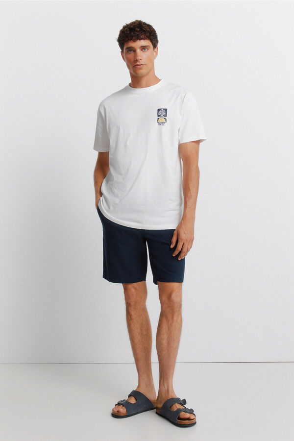 Springfield Playera logo Springfield collage blanco