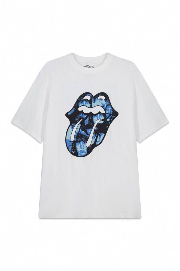 Springfield Playera Rolling Stones marfil
