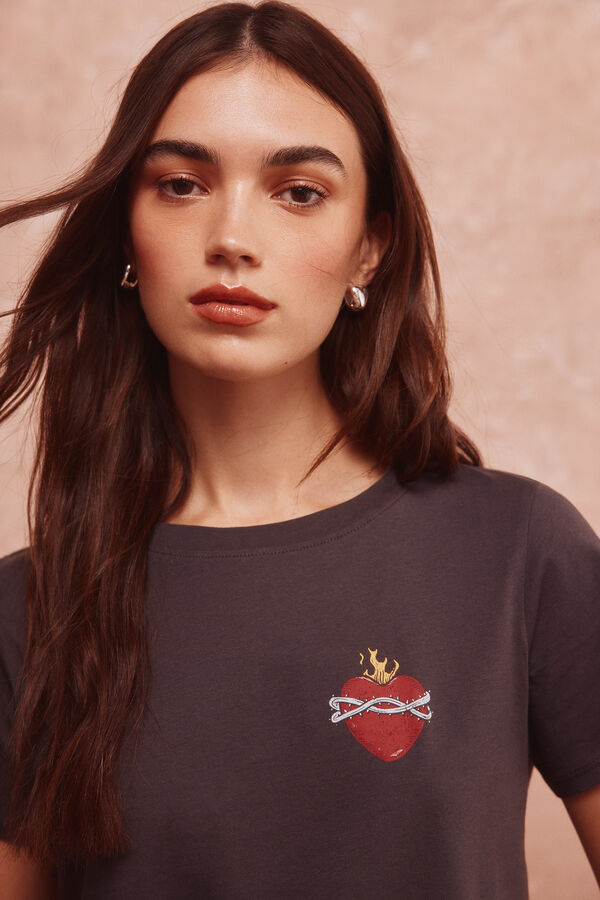 Springfield Playera "Viaje infinito" gris