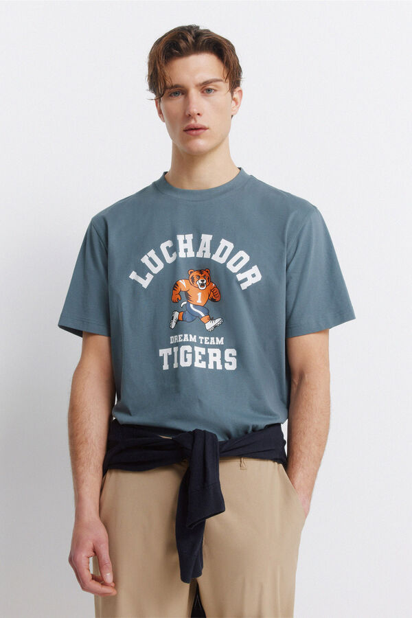 Springfield Playera de tirantes azul