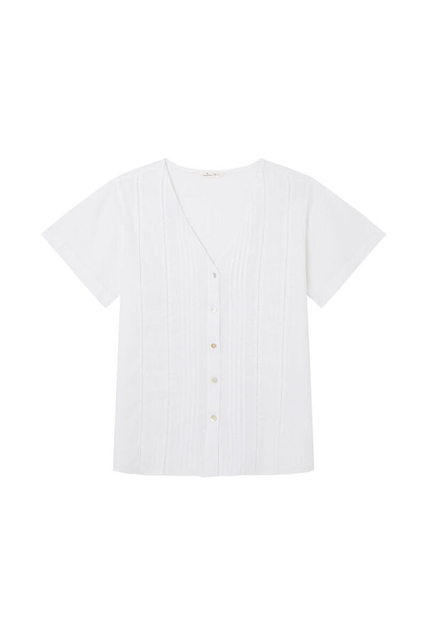 Springfield Blusa Pintucks blanco