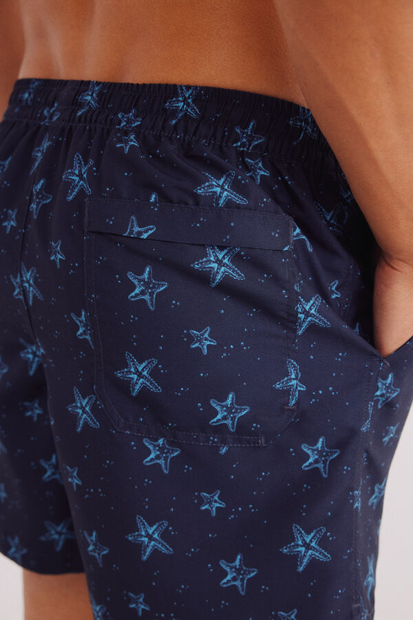 Springfield Bañador estampado estrellas azul