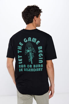 Springfield Playera run or burn negro