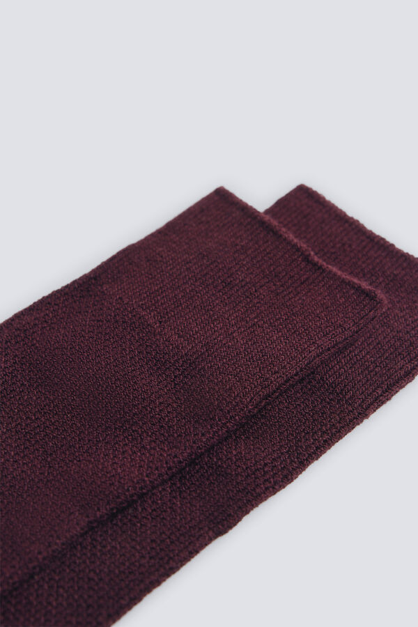 Springfield Calcetín algodón textura púrpura