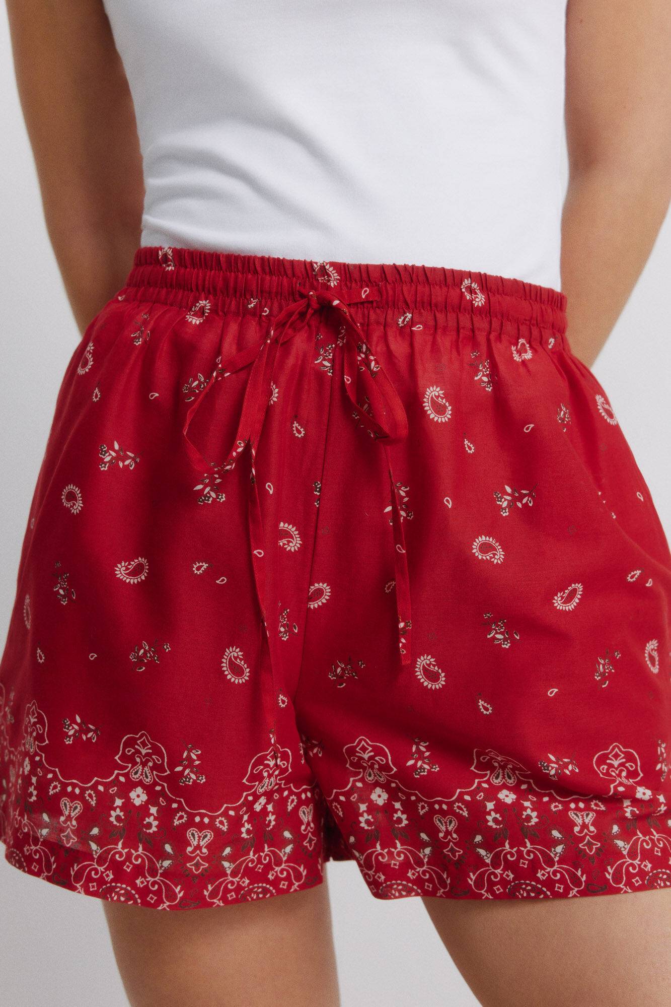 Springfield Short de algod&oacute;n estampado