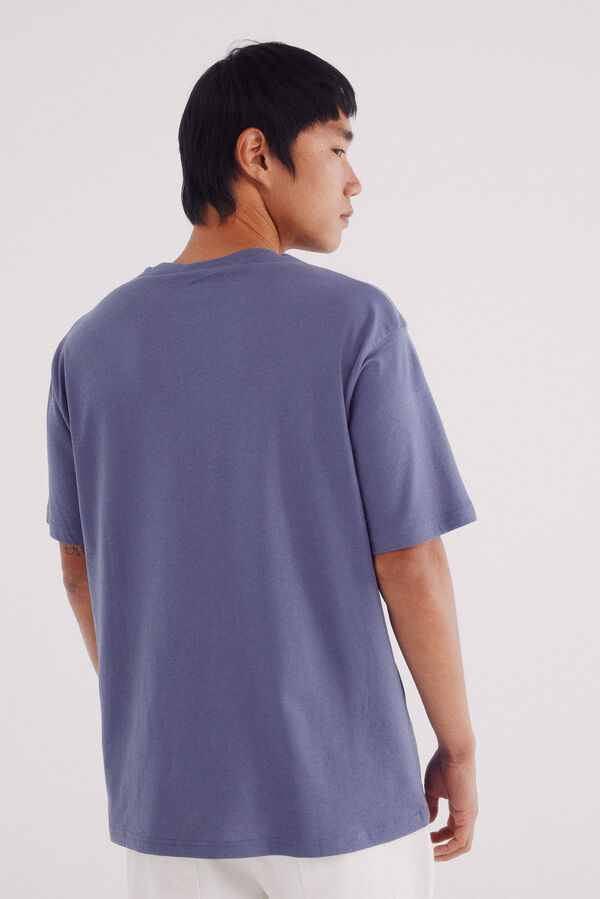 Springfield Camiseta básica cuello redondo morado/lila