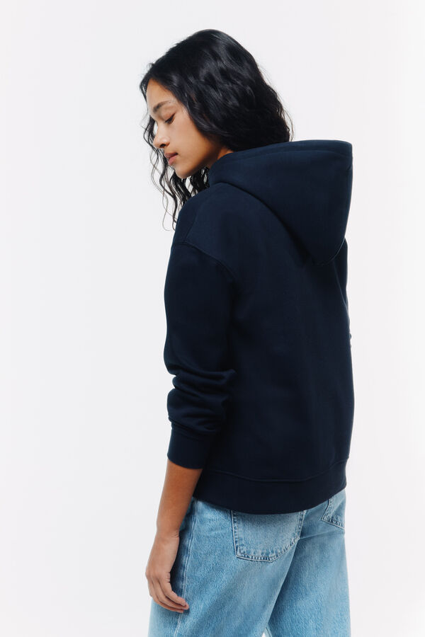 Springfield Sudadera dos flores negro