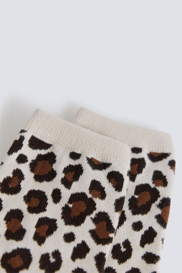 Springfield Calcet&iacute;n largo animal print estampado
