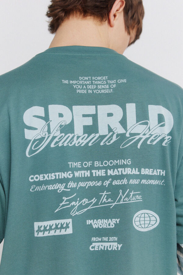 Springfield Playera con logo turquesa