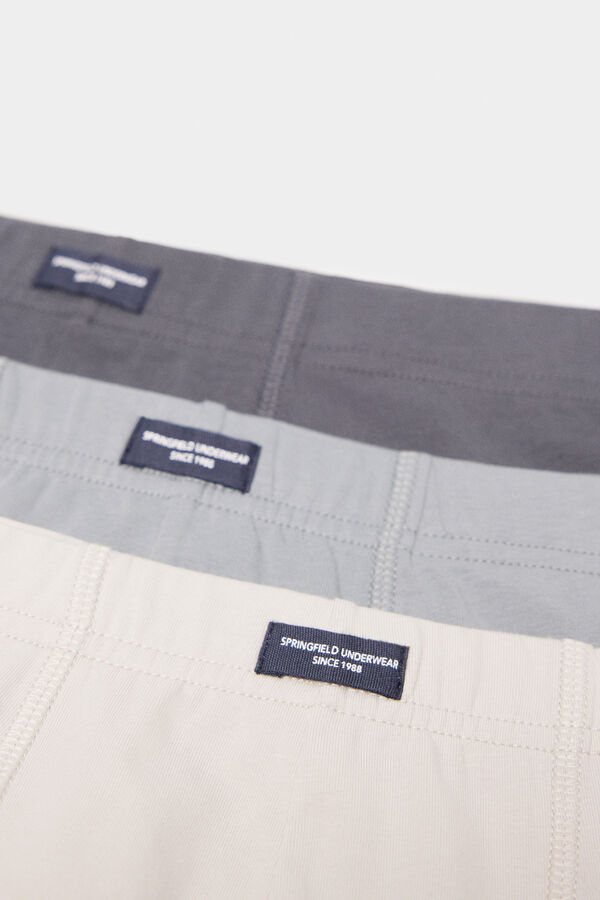 Springfield Pack 2 bóxers comfort waist de algodón gris claro