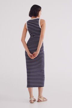 Springfield Vestido tubo rayas marineras marino