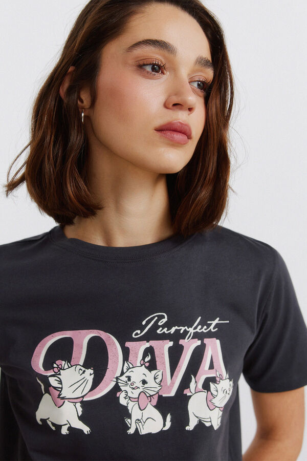 Springfield Playera de manga corta Disney gris