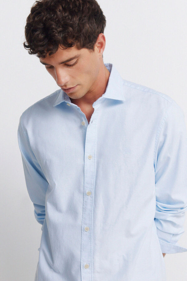 Springfield Camisa oxford ligero azul indigo