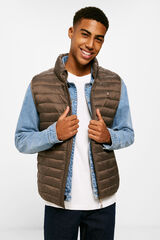 Springfield Chaleco acolchado café