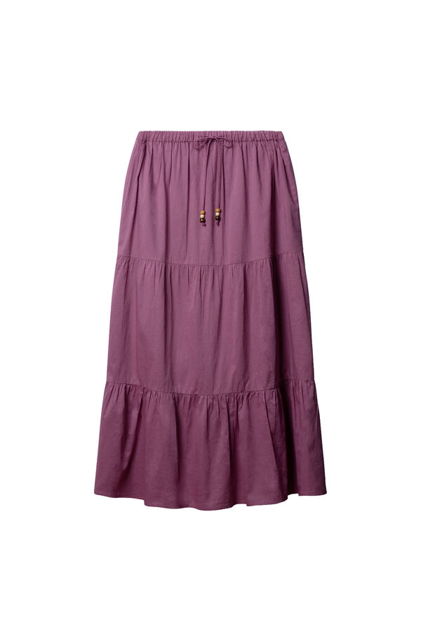 Springfield Falda midi con volantes morado/lila