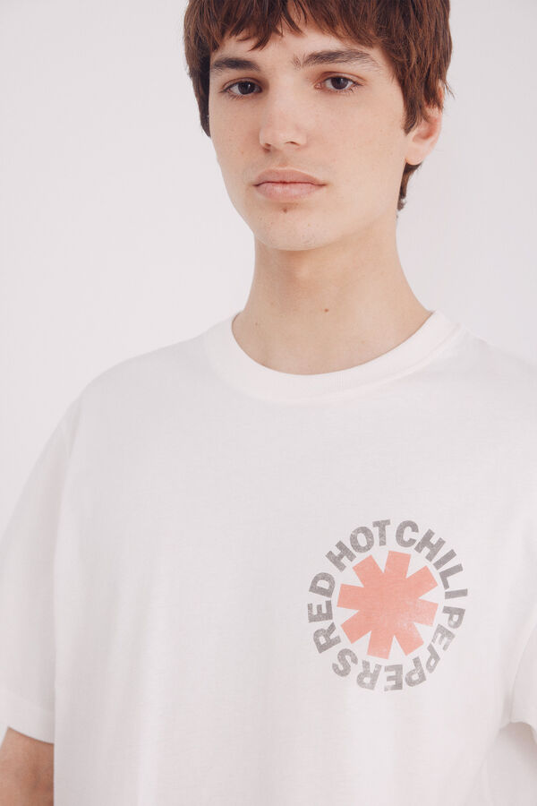 Springfield Playera Red Hot Chili Peppers marfil