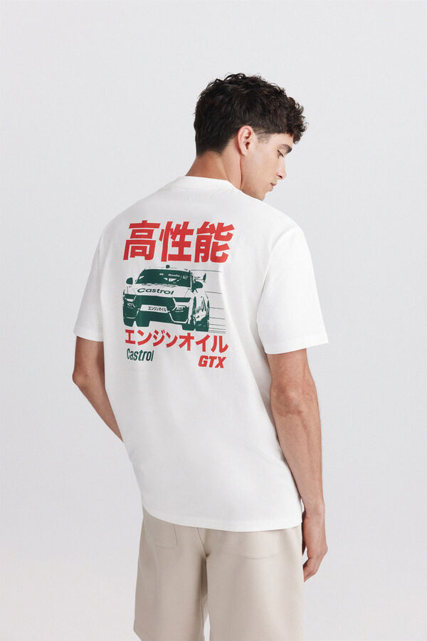 Springfield Playera Castrol Gtx marfil