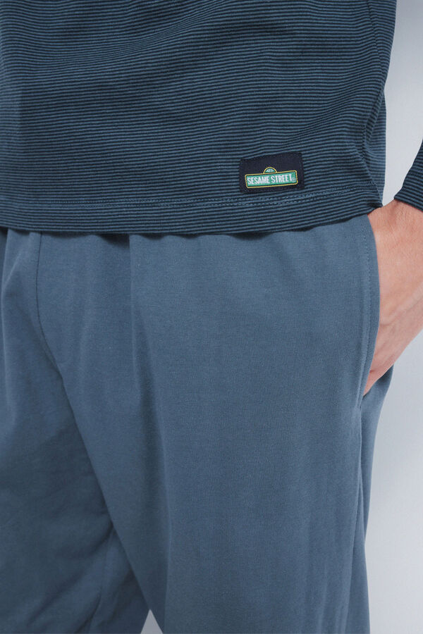 Springfield Pijama larga Cookie Monster azul