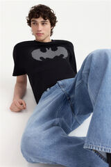 Springfield Playera Batman Signal negro