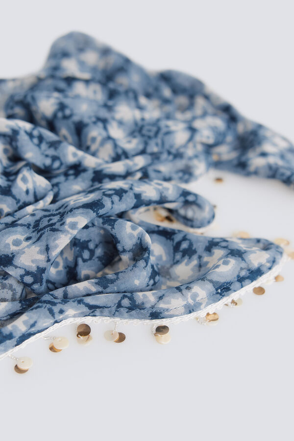 Springfield Pa&ntilde;uelo bandana grande azul