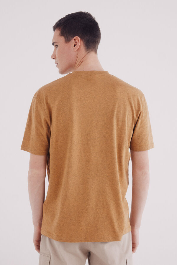 Springfield Playera melange básica amarillo