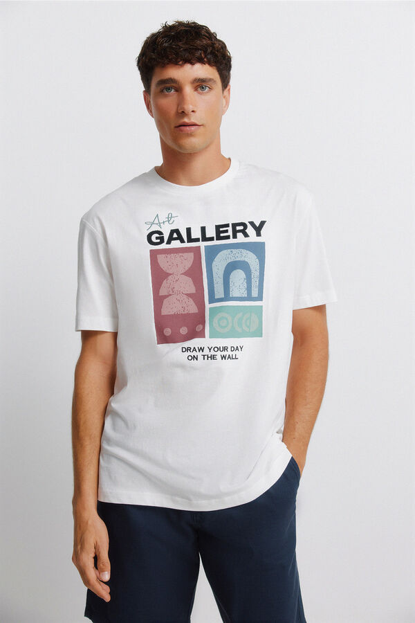 Springfield Playera art gallery blanco