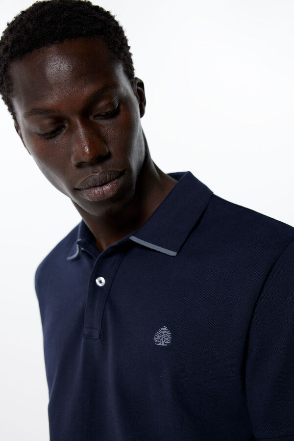 Springfield Polo slim contrastes navy